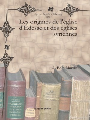 cover image of Les origines de l'église d'Édesse et des églises syriennes